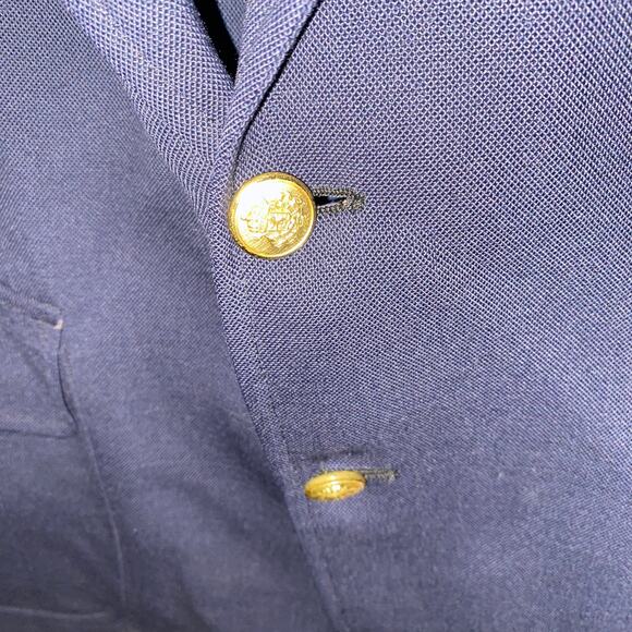 Kingsridge Vintage Navy Blue 2-Button Blazer Jacket Sports Coat Men's Size 46 - Picture 6 of 9